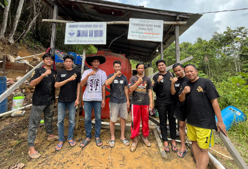 Mewujudkan Sumber Kehidupan yang Layak di Kelurahan Mentawir : Yayasan Bina Mulia Balikpapan Bangun Filtrasi Air Bersih