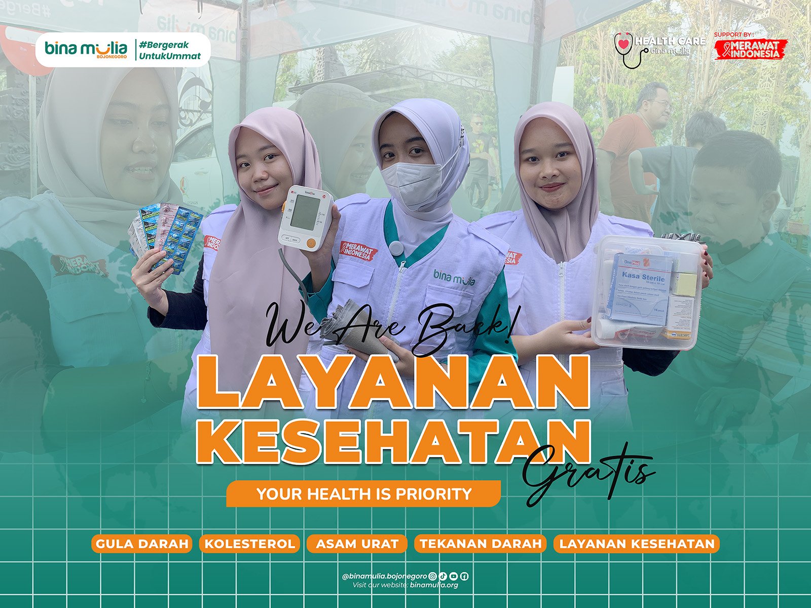 TAK PERLU BAYAR, TAK PERLU RUJUKAN: CEK KESEHATAN GRATIS DI CFD JADI INCARAN