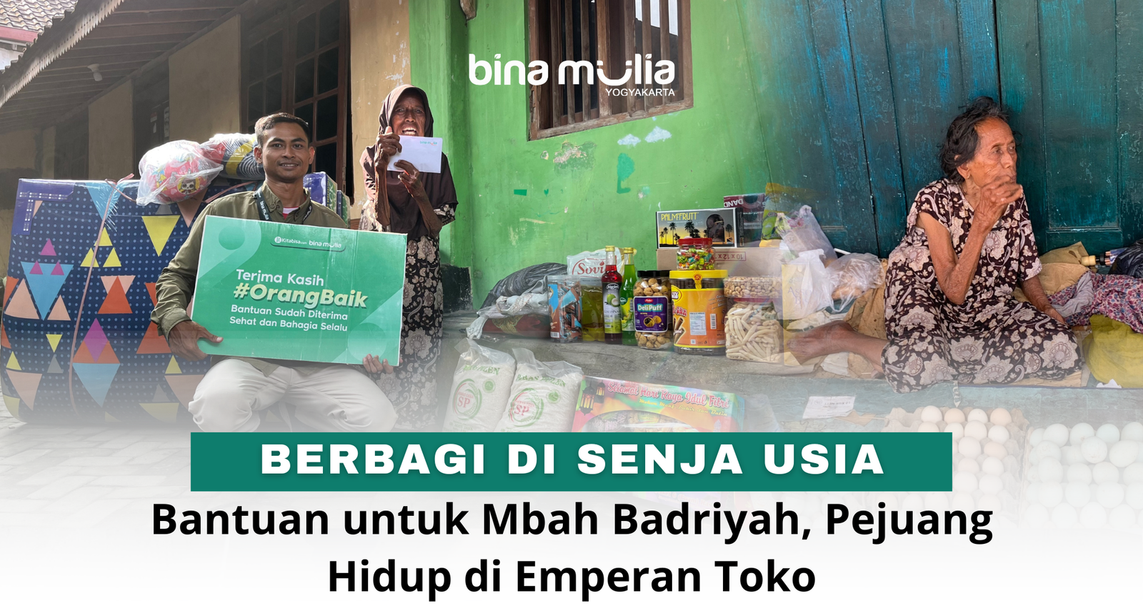 Berbagi di Senja Usia: Bantuan untuk Mbah Badriyah, Pejuang Nafkah di Emperan Toko