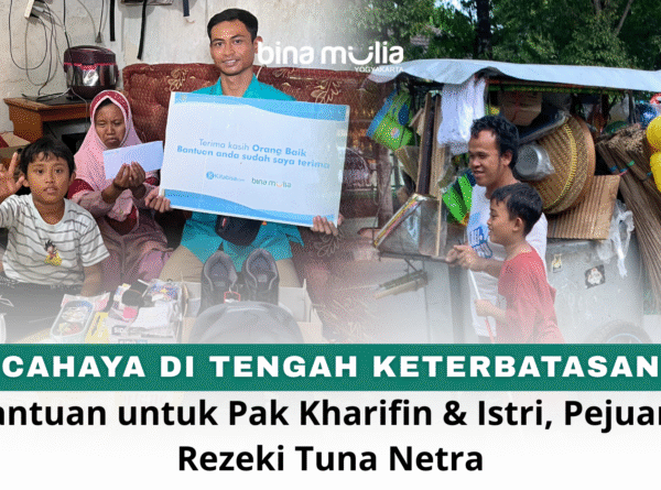 Cahaya di Tengah Keterbatasan: Bantuan untuk Pak Kharifin dan Istri, Pejuang Rezeki Tuna Netra