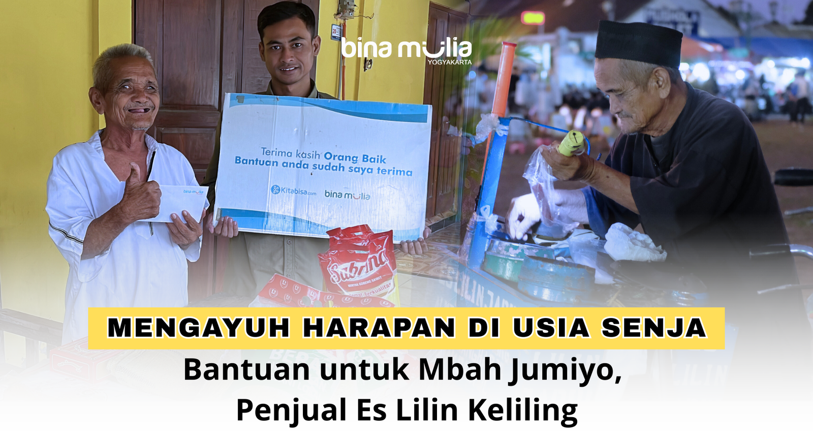 Mengayuh Harapan di Usia Senja: Bantuan untuk Mbah Jumiyo, Penjual Es Lilin Keliling
