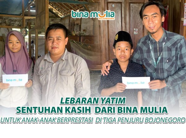 Lebaran Yatim, Sentuhan Kasih dari Bina Mulia untuk Anak-Anak Berprestasi di Tiga Penjuru Bojonegoro