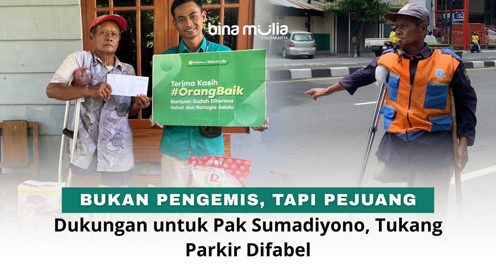 Bukan Pengemis, Tapi Pejuang: Dukungan untuk Pak Sumadiyono, Tukang Parkir Difabel