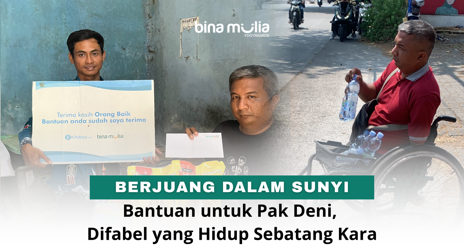 Berjuang dalam Sunyi: Bantuan untuk Pak Deni, Difabel yang Hidup Sebatang Kara