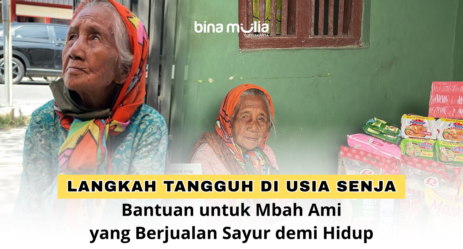 Langkah Tangguh di Usia Senja: Bantuan untuk Mbah Ami yang Berjualan Sayur demi Hidup