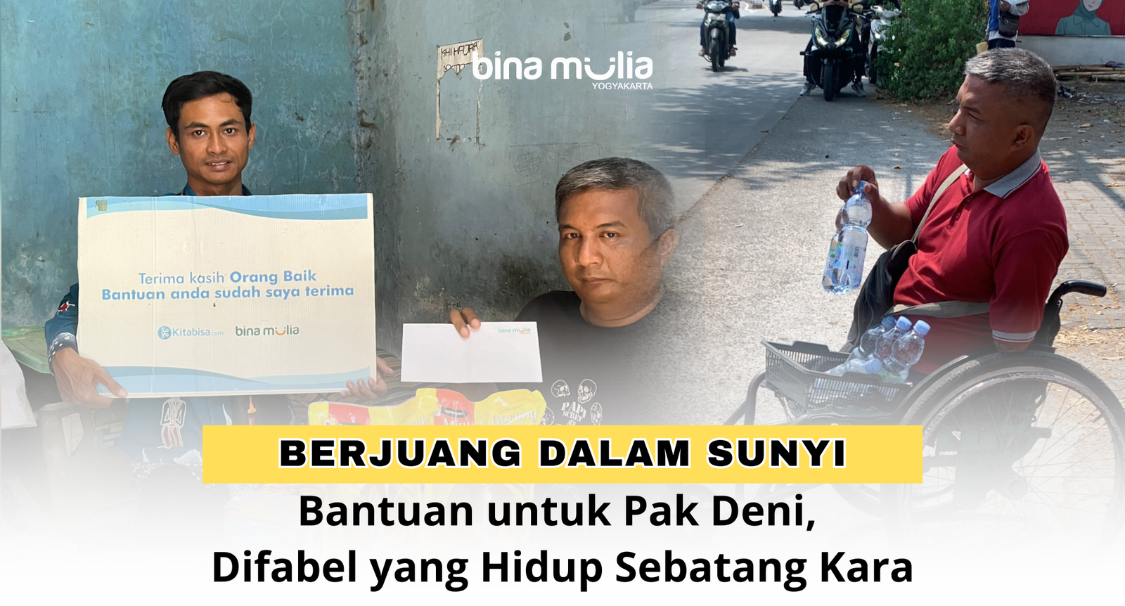 Berjuang dalam Sunyi: Bantuan untuk Pak Deni, Difabel yang Hidup Sebatang Kara
