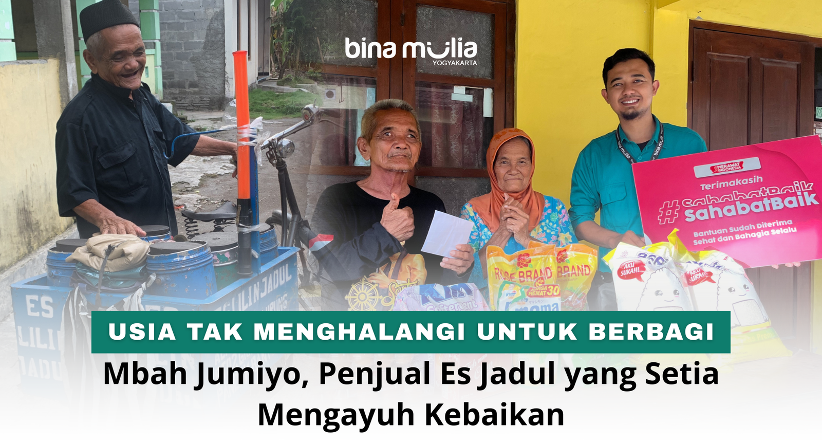 Usia Tak Menghalangi untuk Berbagi: Mbah Jumiyo, Penjual Es Jadul yang Setia Mengayuh Kebaikan
