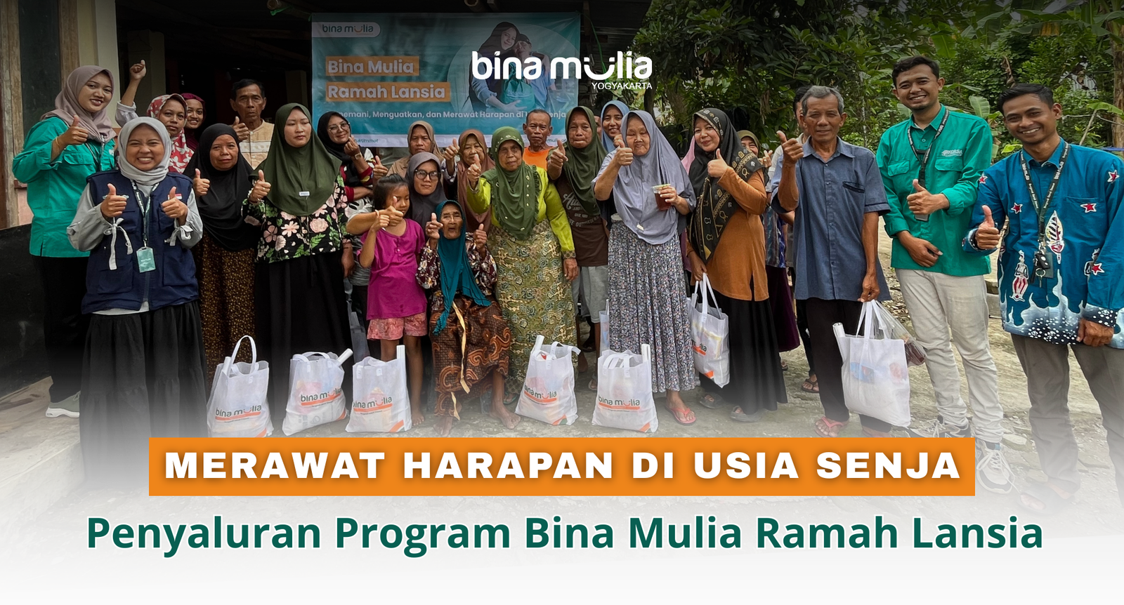 Merawat Harapan di Usia Senja: Penyaluran Program Bina Mulia Ramah Lansia