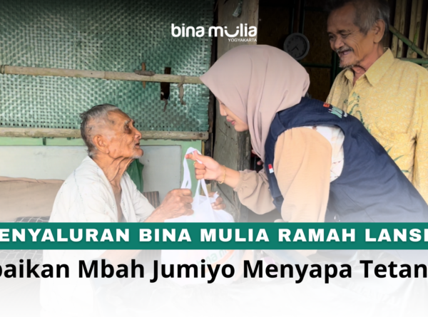 Penyaluran Bina Mulia Ramah Lansia: Kebaikan Mbah Jumiyo Menyapa Tetangga
