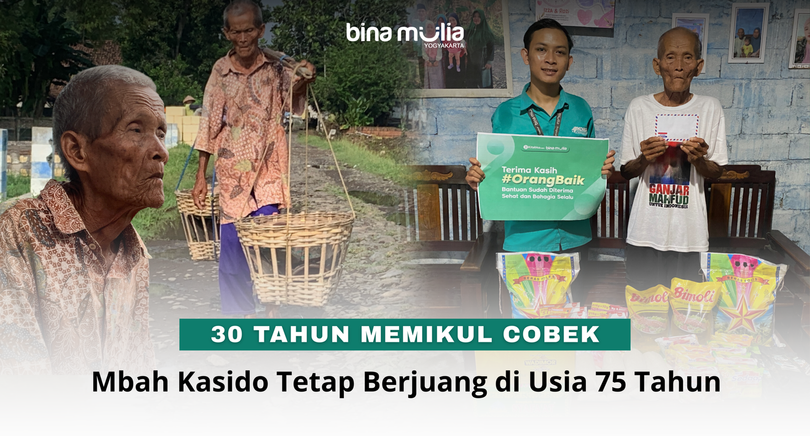 30 Tahun Memikul Cobek, Mbah Kasido Tetap Berjuang di Usia 75 Tahun