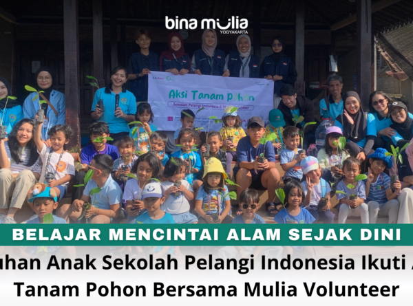 Belajar Mencintai Alam Sejak Dini, Puluhan Anak Sekolah Pelangi Indonesia Ikuti Aksi Tanam Pohon Bersama Mulia Volunteer